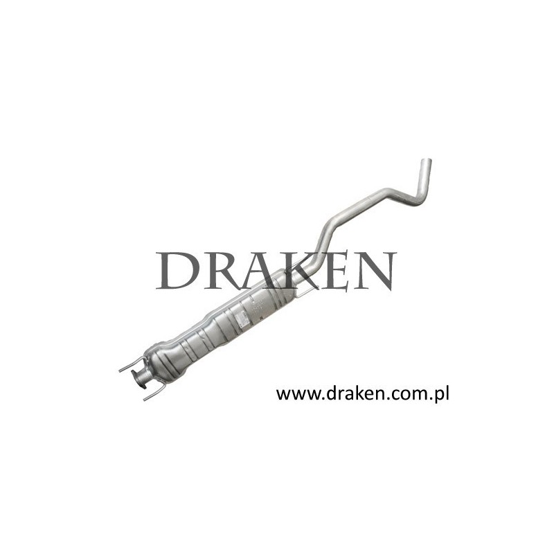 Tłumik 9-5 1998-2010 B205 B235 środkowy IZAWIT