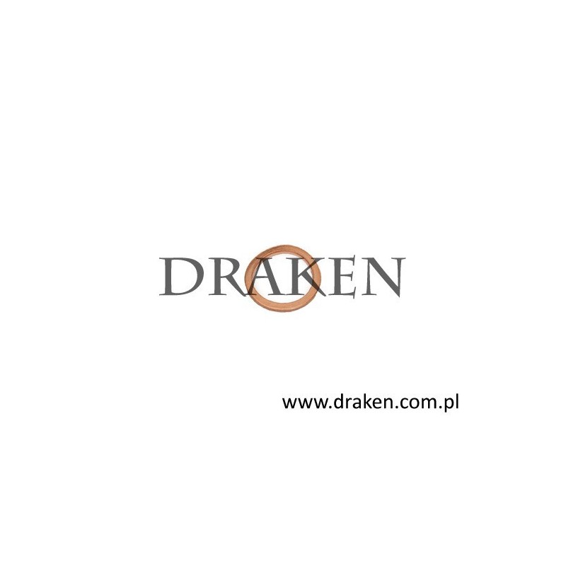 Oring miedziany przewodu olejowego turbiny 900, 9000, 900NG, 9-3, 9-5 1985-2010 12,20X15,40X1,50 