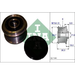 Rolka zwrotna 9-5 II 2010-2012 2.0TiD, 2.0TTiD INA