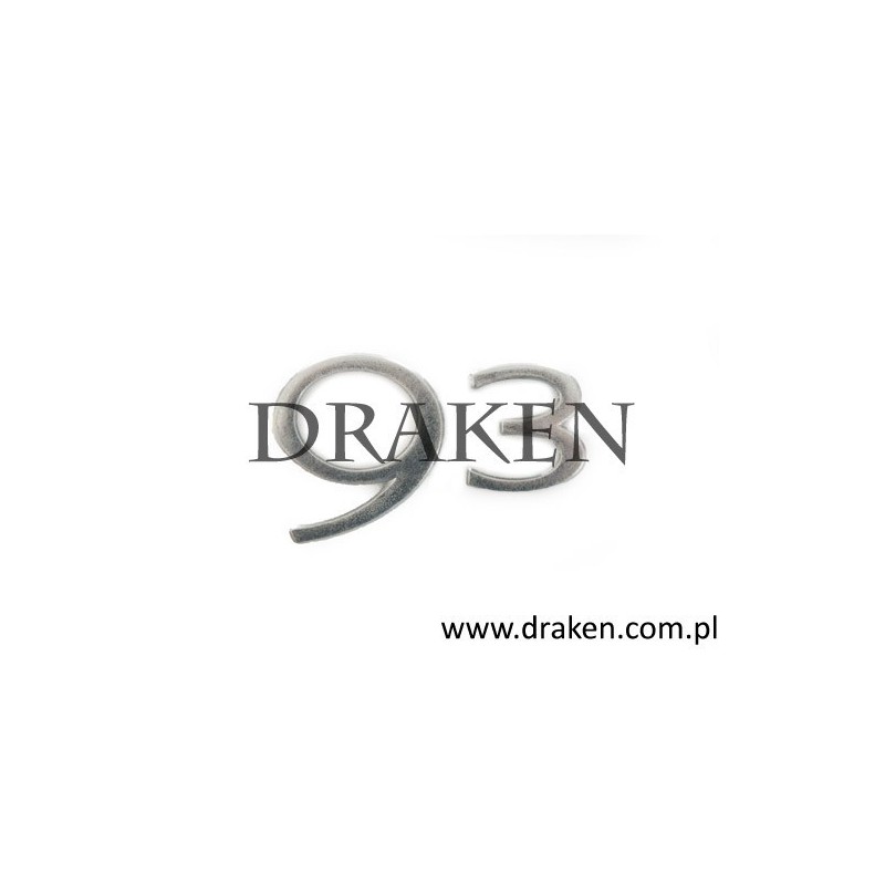 Emblemat "9-3" tył 2003-2010