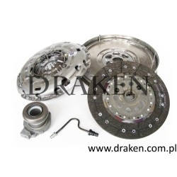 Koło dwumasowe sprzęgła ze sprzegłem i wysprzegliekiem 9-3, 9-5 2003-2012 1.9 TiD 150KM LUK
