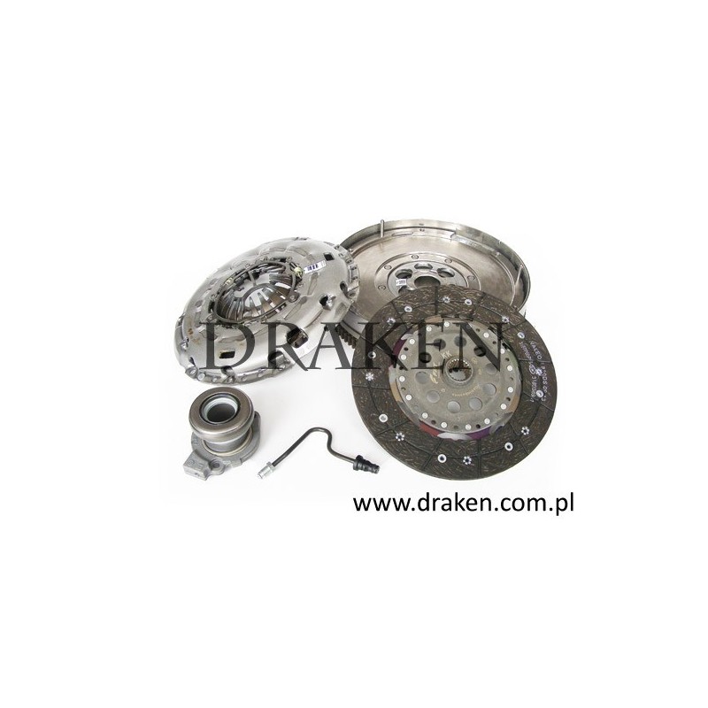 Koło dwumasowe sprzęgła ze sprzegłem i wysprzegliekiem 9-3, 9-5 2003-2012 1.9 TiD 150KM LUK