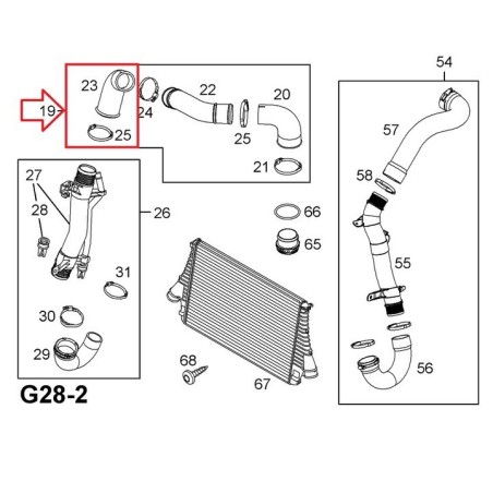 Rura intercoolera 9-3 2005-2012 1.9TiD (silikonowa)