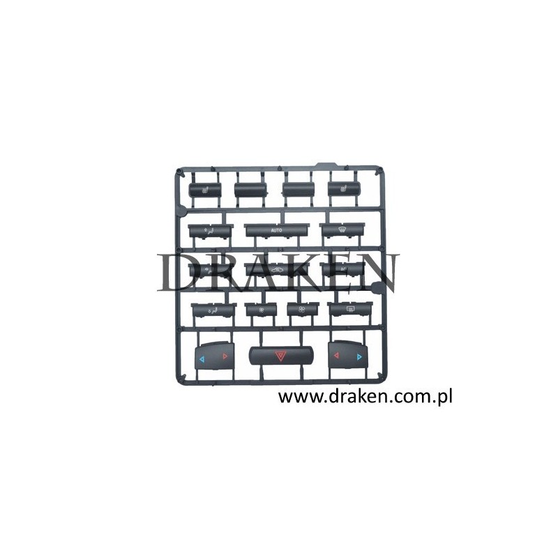 Przyciski panelu klimatyzacji 9-3 2003-2006