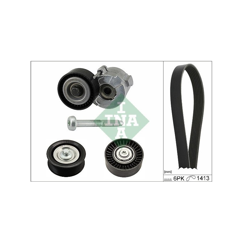 Zestaw paska 9-3 2004-2005 1.9TiD INA do numeru 51024443