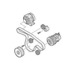 Zestaw paska 9-3 2004-2005 1.9TiD INA od numeru 51024443 do 71145525