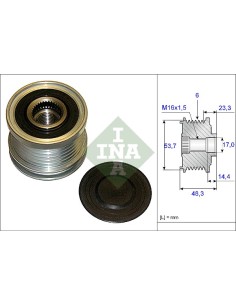 Sprzęgło alternatora 9-5 II...