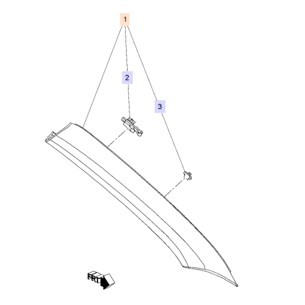 Osłona wewnętrzna słupka przedniego...