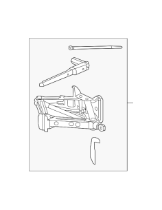 Zestaw: podnośnik, klucz do...