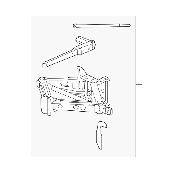 Zestaw: podnośnik, klucz do kół,...