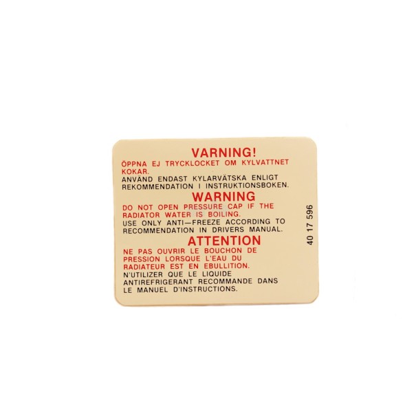 Naklejka - układ chłodzenia 900