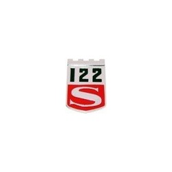 Emblemat na błotnik "122S" volvo 120, 130, 220